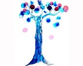 Watercolor painting - 13 X 18 tree