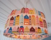 Lampshade, Pendant light, retro town, very nice