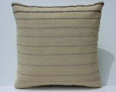 ORGANIC Modern Bohemian Home Decor, Kilim Pillow Cover  16" X 16",Decorative Pillow,Vintage Kilim Pillow,Soft Kilim Pillow,Throw Pillow