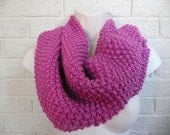 Fuchsia, Very Soft, Super Chunky, Huge Cowl for Men or Women