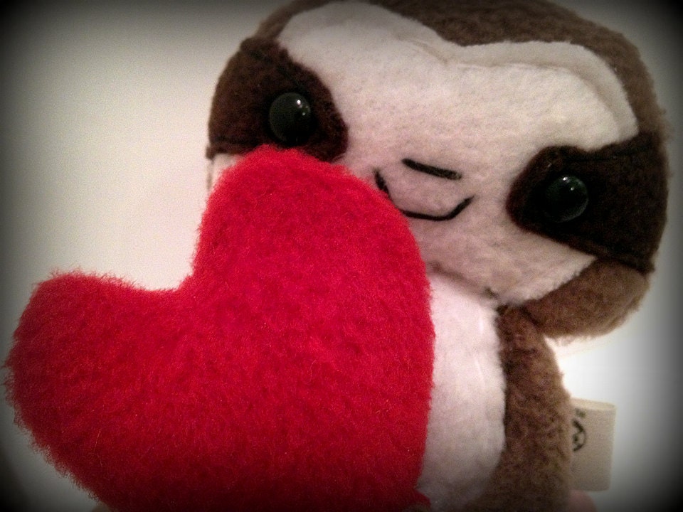 Be Mine -  Cedric the baby sloth ( Magnetic Plushie )