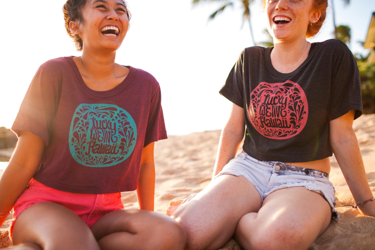 SALE - Lucky Crop Top Tee