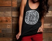 Black Slim Fit Lucky Tank