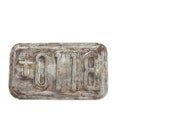 Rustic Estonia bicycle number plate metal collectibles for him