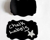 Set of 15 Chalkboard Labels, Elegant Chalk Board Labeling for Weddings, Events, or Kitchen Organizing