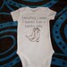 RESERVE LISTING for CINDY, Pink 12 Months Bodysuit, Everything I Know I Learned from a Country Song