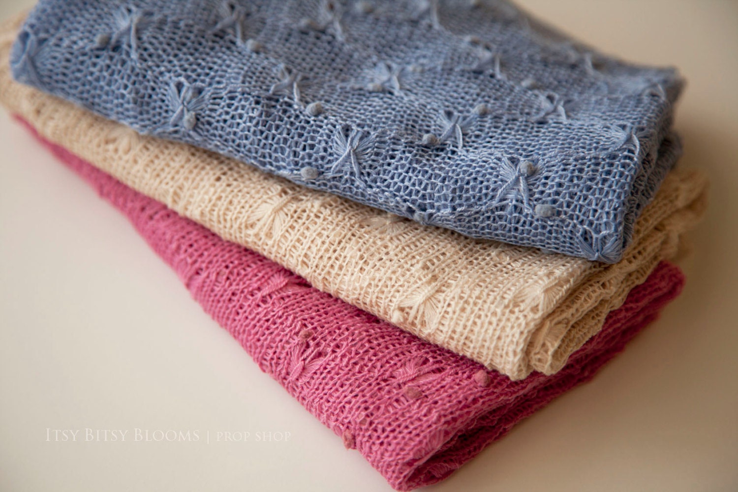 Newborn Stretch Knit Layer, Newborn Photo Prop, Newborn Layering Fabric, Newborn Butterfly Knit Wrap -  Tan, Pink, RTS
