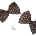 Cheetah Print Hair Bow, Animal print accessories, Cheetah bows, womens hair accessories, Cheetah Print hairbows, Flirty hair accessories,