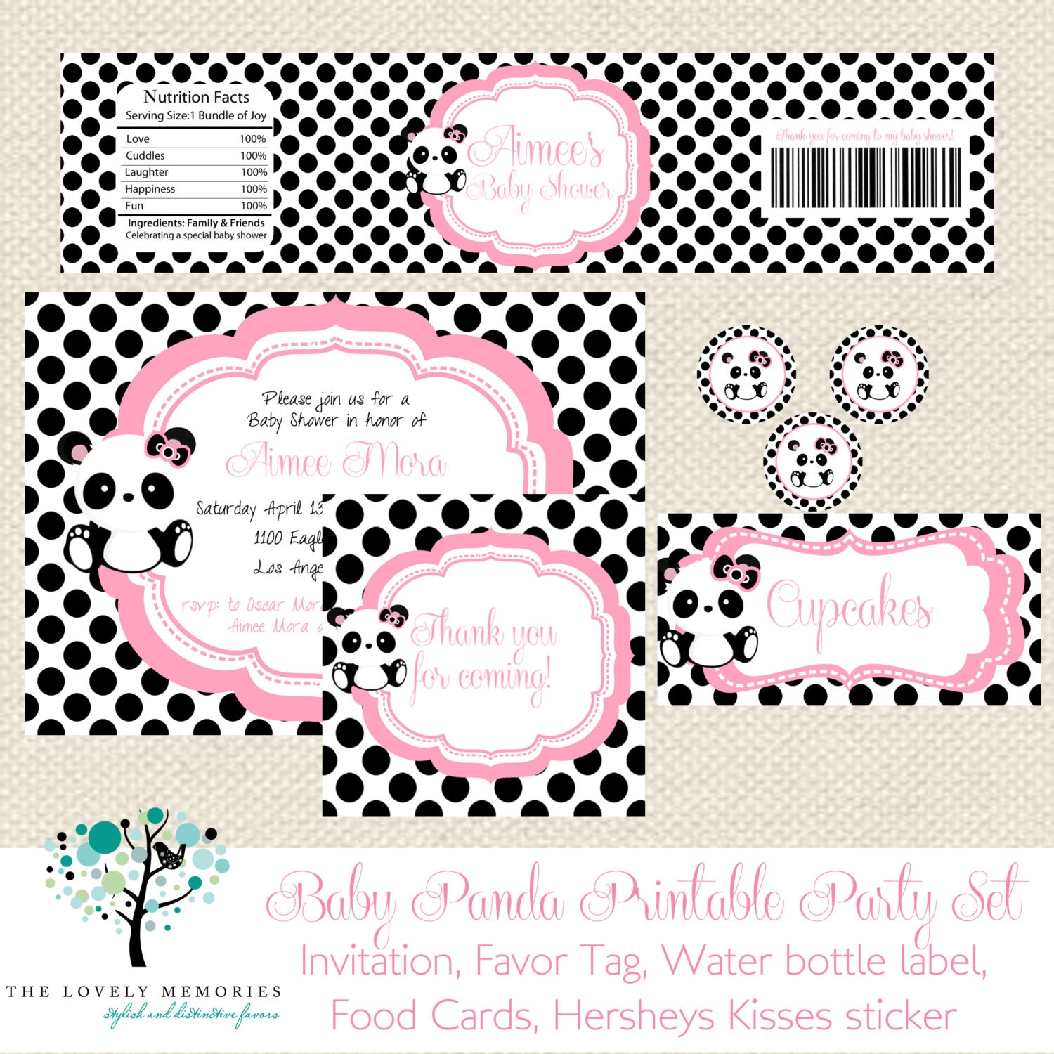 Baby Panda Baby Shower Party Printable Set Il_170x135