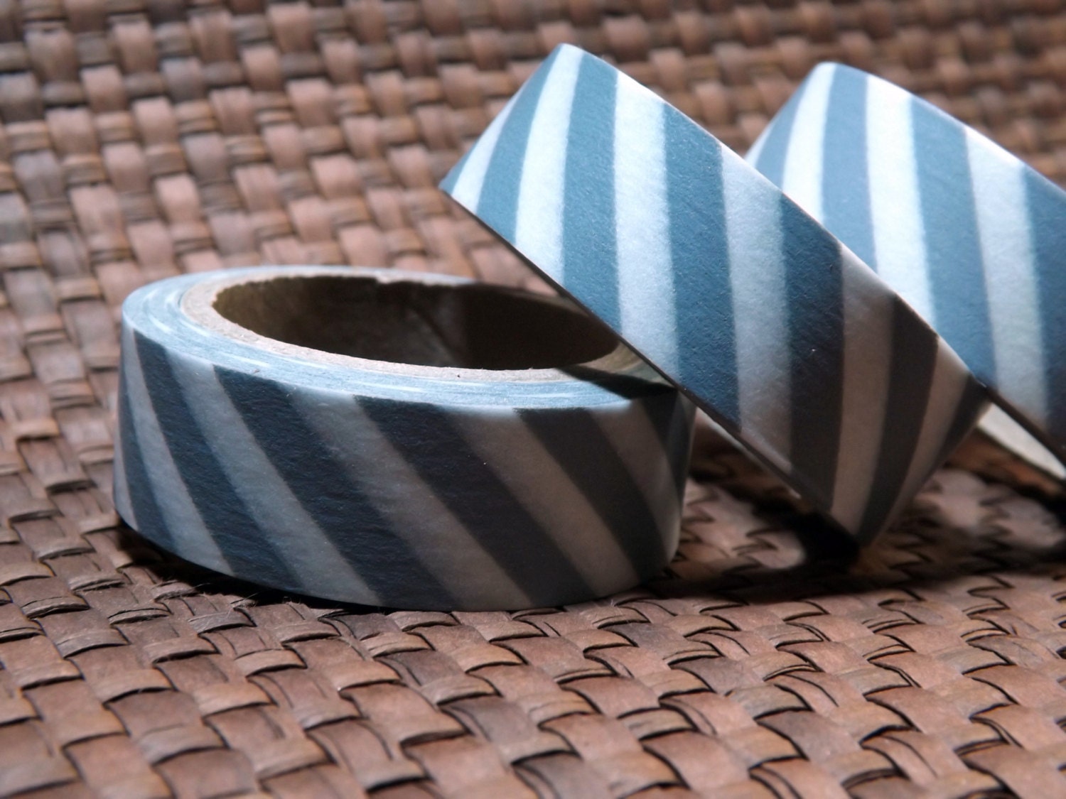 Silver or Gray and White Stripe Washi Tape Roll Scrapbooking Paper Crafts Party Supplies Gift Wrap Bulk
