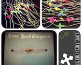 Imitation Turquoise Cross Wish Bracelet - Fundraiser Item