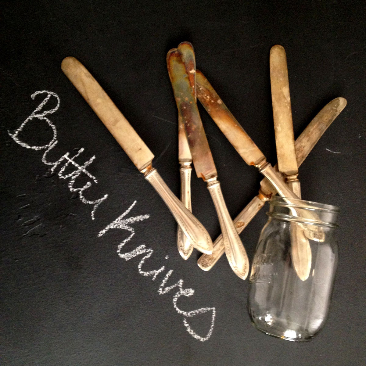 Vintage Silver Plated Flatware Knives