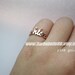 Personalized Any Name ring - Any Size - Pink gold - Gift box included .