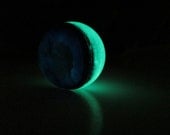 Glow In The Dark Art Glass Marble - Garden in Glass