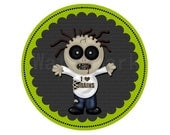 New - Printable Halloween Zombie Cupcake Toppers or Gift Tags 2 1/2"