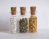 Eye Screws Bails - Set of 3 Silver Plated, Bronze and Gold Tone