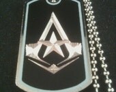 ASSASSINS CREED RUSSIAN Crest Dogtag w/ Ball Chain