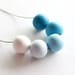 Ombre Beaded Polymer Clay Statement Necklace, Ombre Necklace