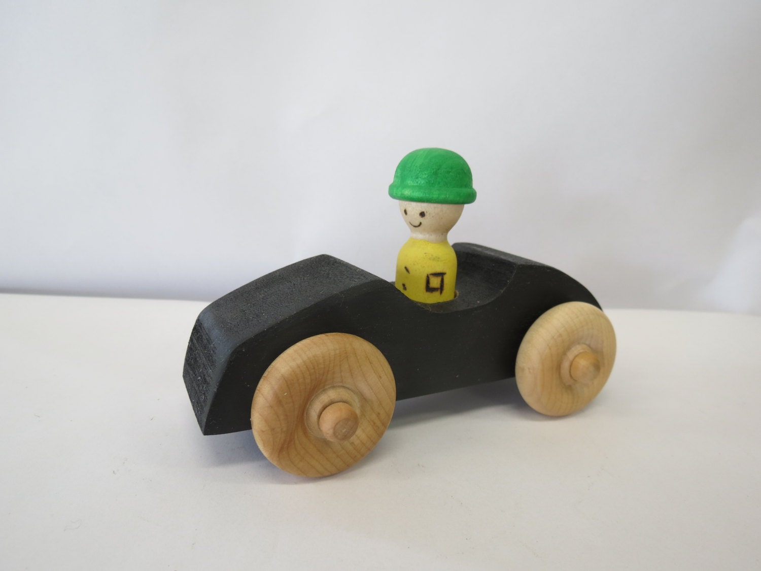 Black toy racing car