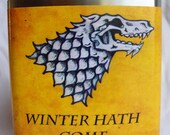 Game of Thrones Flask - House Stark - Winter Hath Come