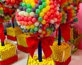 Disney Inspired Mickey  Minnie Mouse Clubhouse Gum Drop Centerpiece  Candy Topiary, Candy Buffet Decor,  Mitzvah, Birthday