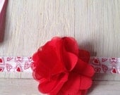 Red or Pink Valentine's Day headband