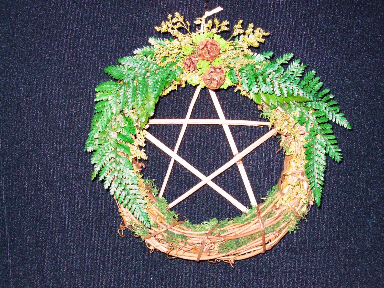 Large Forest Pentacle Wreath