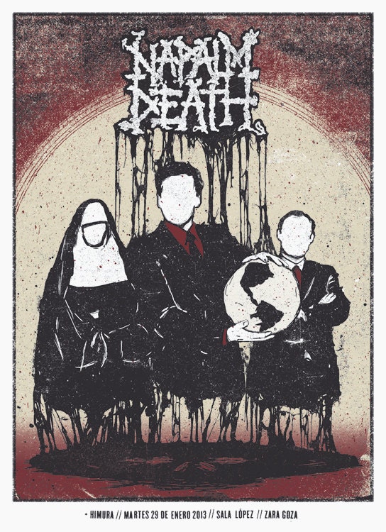 Napalm Death gig poster