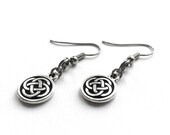 Celtic Knot Earrings, Silver Celtic Jewelry, Irish Jewelry, Irish Earrings, Everyday Jewelry, Silver Dangle Earrings