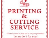 Printing and Cutting Service