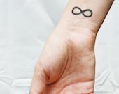 infinity temporary tattoo wrist neck ankle