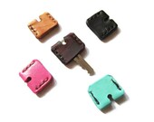 Leather Key Topper in Brown - Made in USA