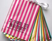 50 multi color 'Love is Sweet, So enjoy a little treat...'wedding candy buffet bags/sweetie - Contact me for other quantities
