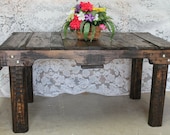 wood pallet coffee table rustic handmade recycled country furniture