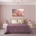 Girls Bedroom Canvas Gallery Wrap Purple Pink Flowers Warm Sunshine Sunlight Glow Nursery Romantic Love Photo Print Home Decor Wall Art