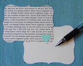 Wedding Guest Book: Lyrics or Custom Text on Quarterfoil with Heart (25)