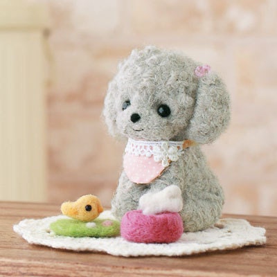 Japanese Wool Needle Felting Craft Kit -Cute Poodle