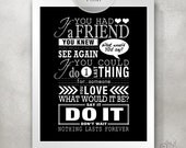 OTH Subway Sign 11x14 PRINT (quote from One Tree Hill) / Subway Word Art / Inspiring Gift / Typography Poster / Nothing Lasts Forever