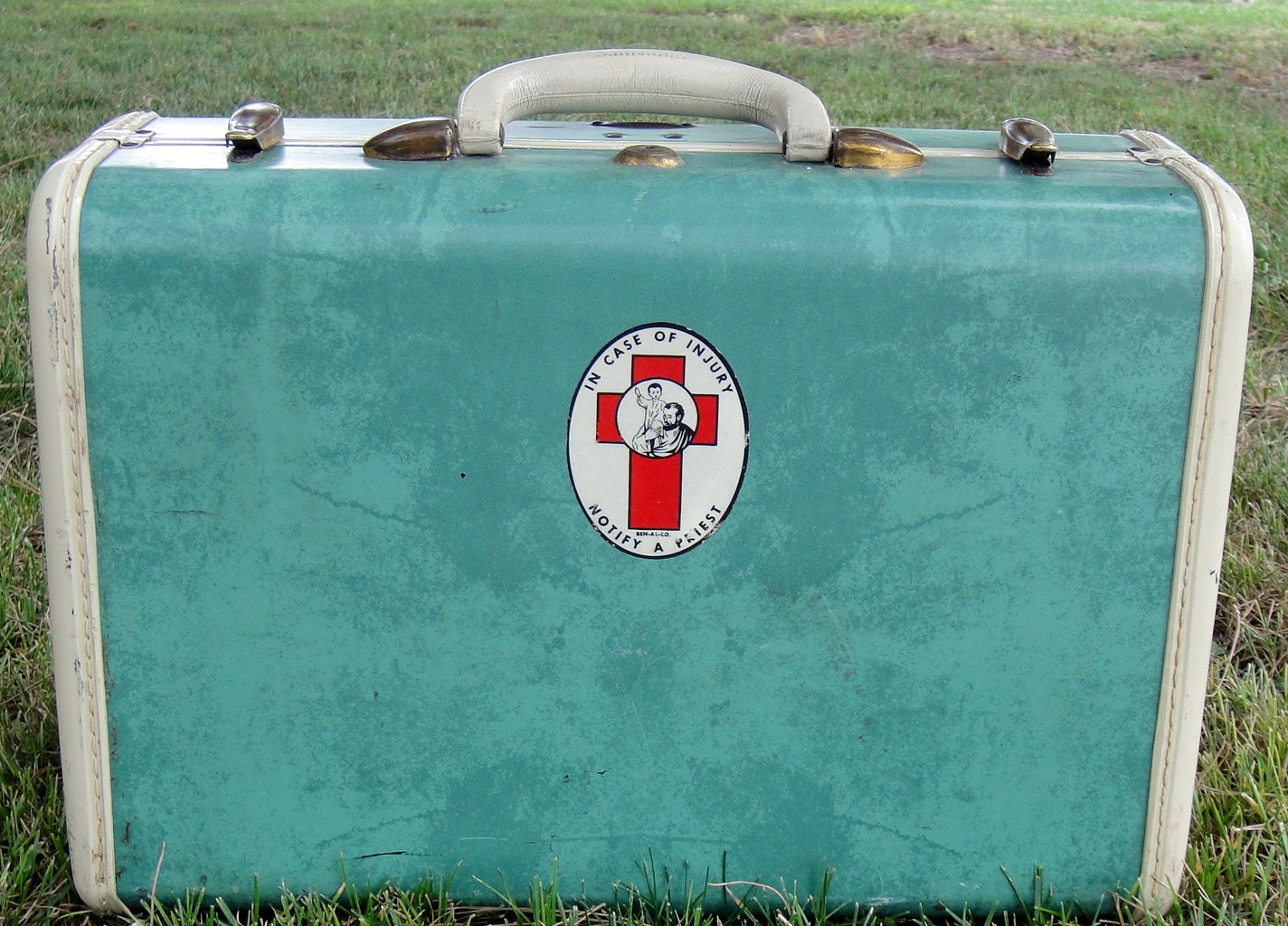 Carry On Luggage, Vintage 1950's Green Samsonite Suitcase,Overnight Suitcase