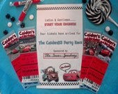 Custom Cars Ticket Invitations (Set of 50 w/ ticket covers)