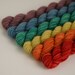 Handpainted Superwash Sock Yarn Minis "Vintage Rainbow" -- Granite Sock 100% Superwash Merino Mini Set