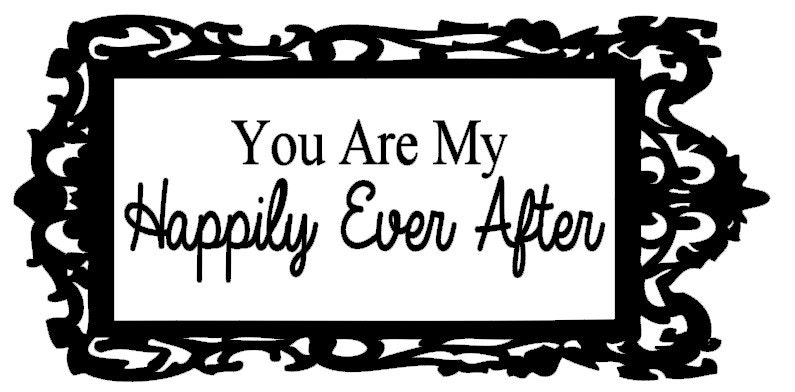 Vinyl Wall Lettering  -You are my Happily Ever After - Adhesive Vinyl Lettering - Decals Decor