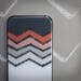 Spring chevron Iphone case . slim barely there iphone case . modern iphone 4, 4s or 5 cell phone case . geometric . gray . coral . chevron