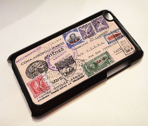 Vintage Envelope 2  ---  iPod 4G case, iPod 4G cover, iPod 4G