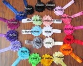 YOU PICK 4 Baby Headband, Infant Headband, Newborn Headband, Toddler Headband, Shabby Chic Headband-Shabby Chic Headband Set