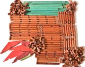 Vintage Lincoln Logs 205 pieces