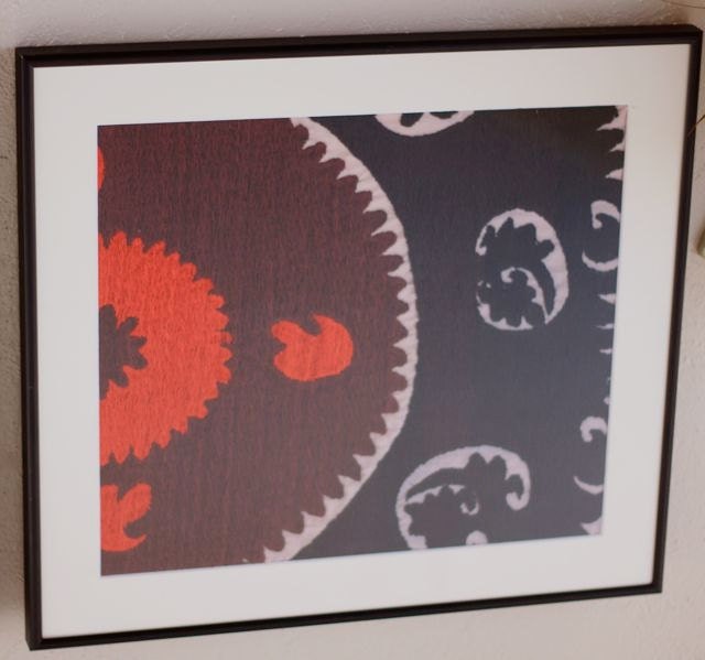 Framed Vintage Suzani Panel
