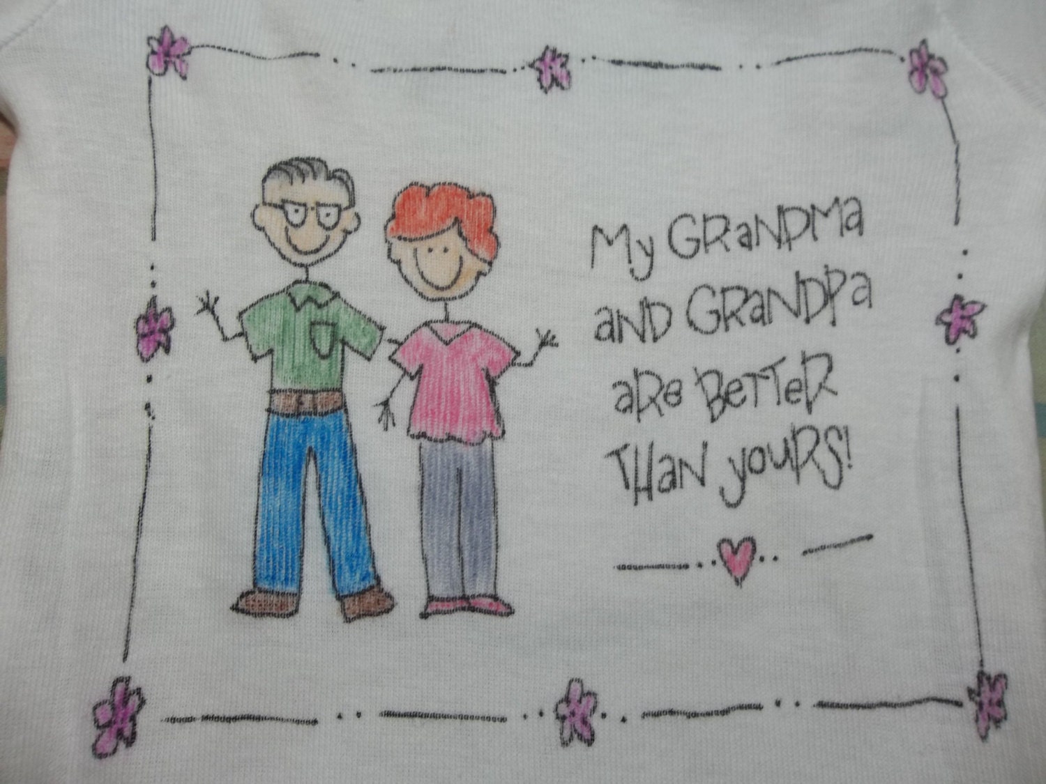 Personalized "Best grandparents" children's tshirt or onesie