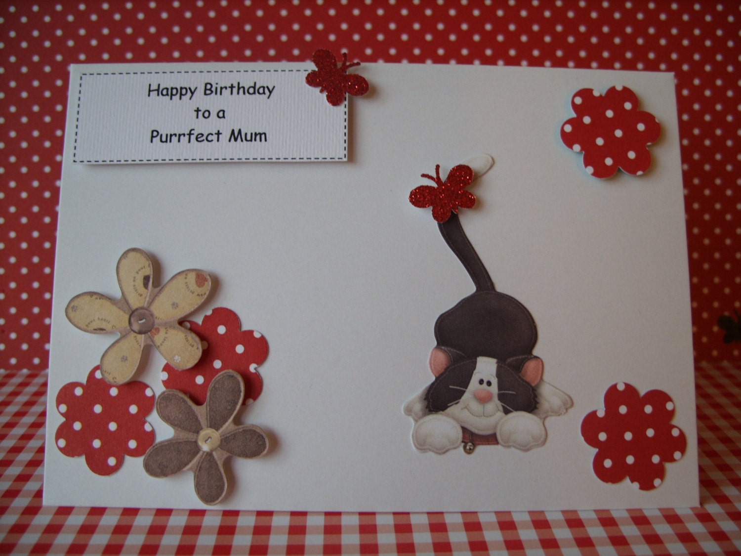 OOAK Happy Birthday Mum Card