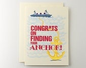 Anchor Congratulations Wedding Card